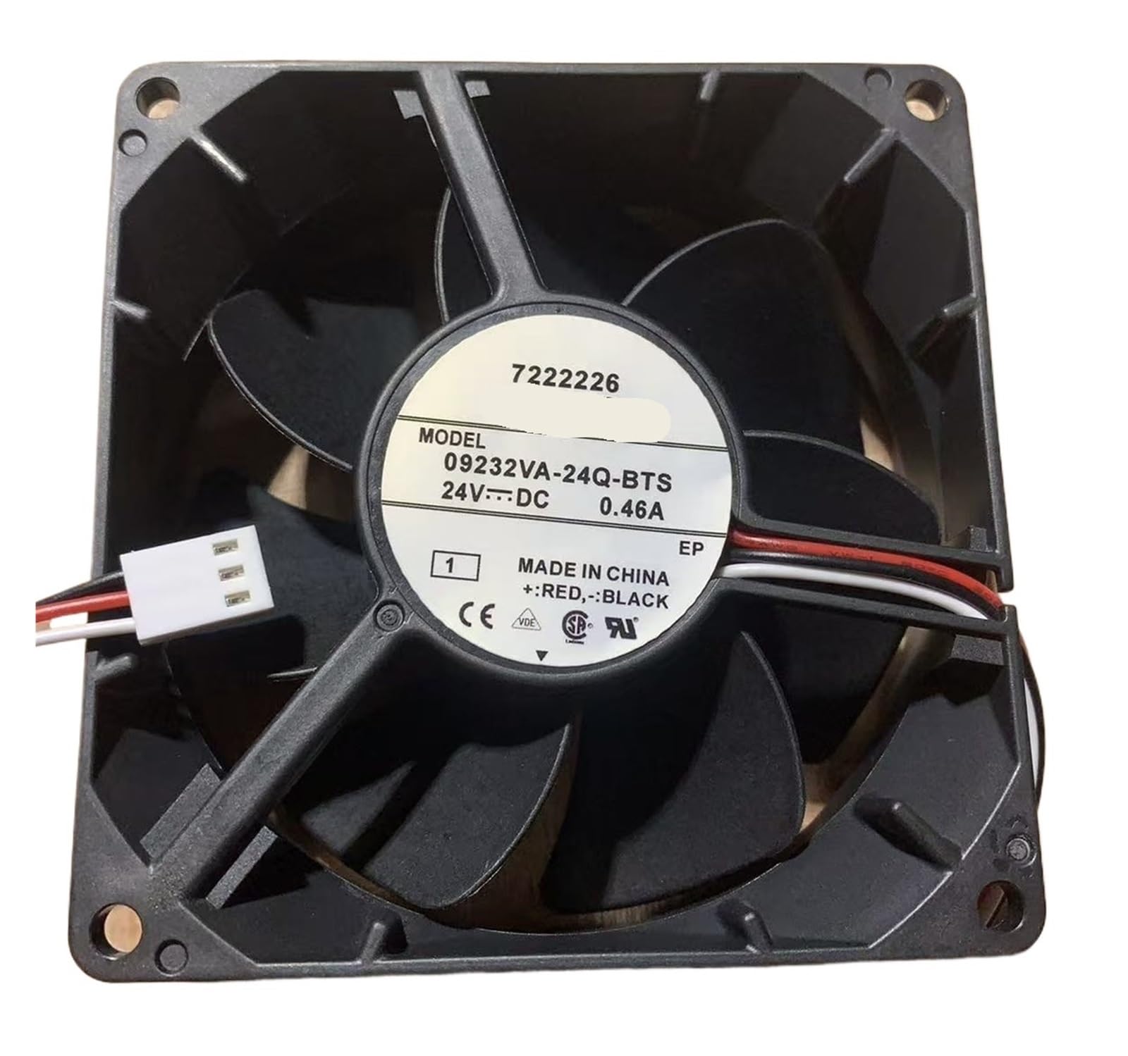 Ventilateur de refroidissement 92mm DC 24V 3 fils pour onduleur et armoire électrique