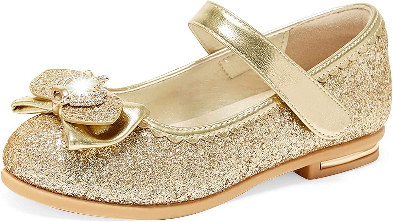 STELLE Girls Mary Jane Shoes Low Heel Party Dress Shoes for Kids: Shoes