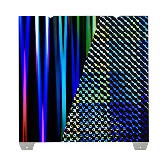 IdeaFormer-3D H1H Smooth Build Plate for Creality K1C/K1/SE/Ender 3 V3 SE/Ender 3 V3 KE/Ender 3 S1/Pro/Ender 5 S1, Flexible Double Sided Light Beam+Phantom H1H Effect Sheet No Magnetic Plate 235x235mm