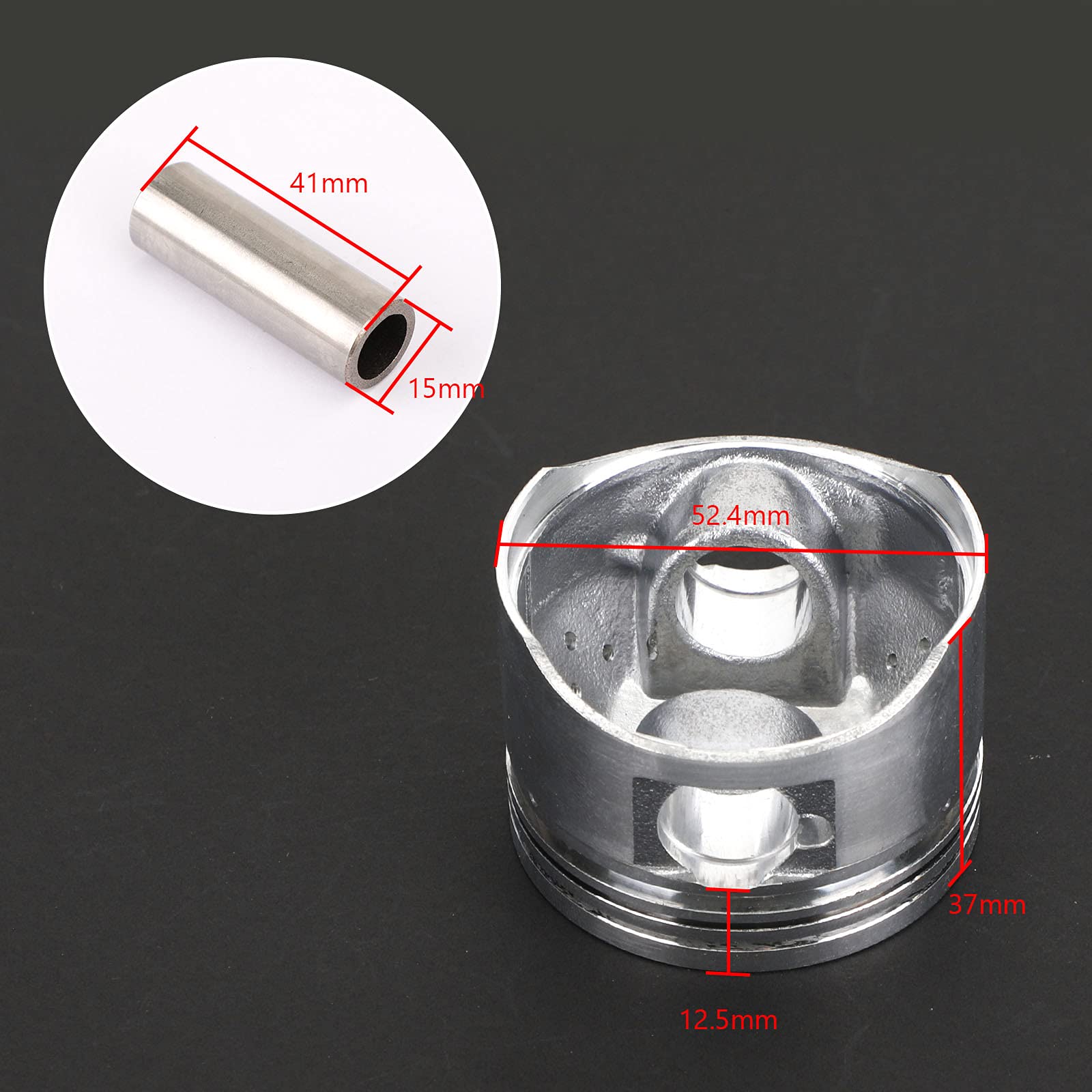 Amazon | Artudatech オートバイク用 ピストン ピン リング セット STD