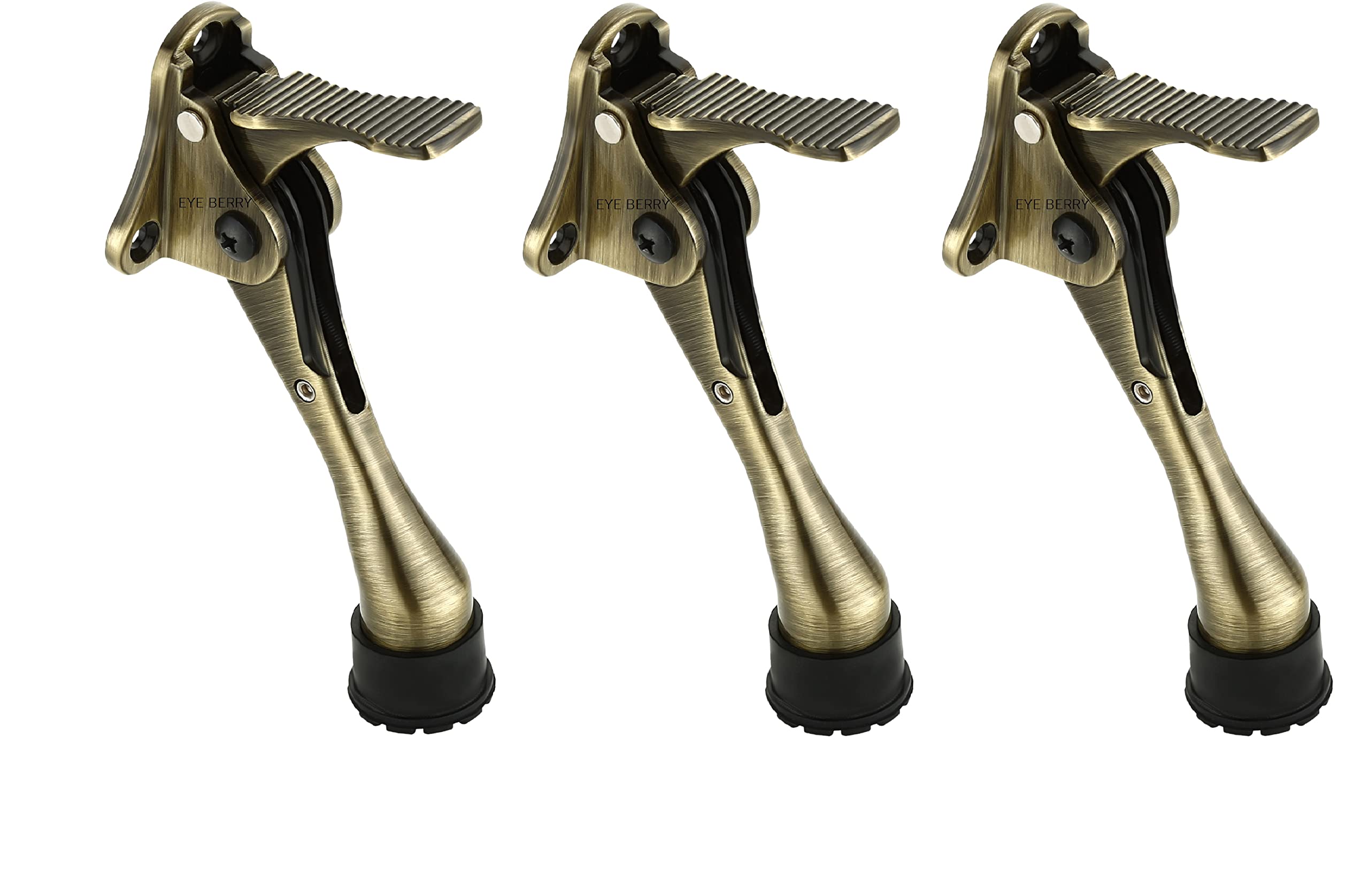 EYE BERRY BASI SALES WITH MISCELLANEOUS DEVICE Door Stopper, Solid Metal Door Mounted Door Stopper, Antique Brass Finish Door Stopper, Rubber Tip with Adjustable Height Door Catch Holder, Heavy Duty Door Stopper (3 PCS) (B09VQ3VC9L) Amazon Price History, Amazon Price Tracker