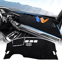 Vista 14 de Autorder Alfombrilla de Salpicadero para Rivian R1T 2022-2025 2026 Accesorios Cubierta de Salpicadero Manta de Salpicadero Franela Protección contra