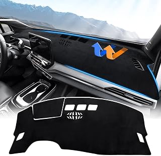Dashboard Cover Mat for Volkswagen ID.4 VW ID4 2021-2025 Accessories Dash Cover Flannel Dash Mat Sunshade Glare UV Rays Protector