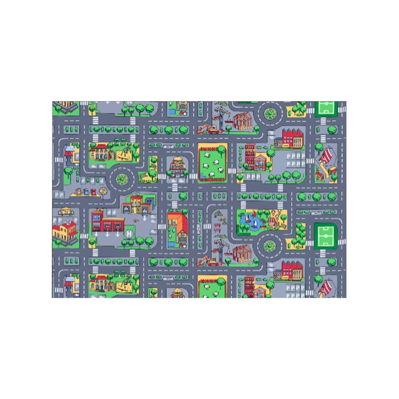 Tapis Voiture Enfant Tapis Chambre Enfant Tapis Circuit Voiture Tapis de Jeux Enfant Tapis Jeu Enfant Tapis Enfant Voiture Tapis de Voiture Enfant Chambre Fille et Garçon Antidérapant (140CM*100CM)