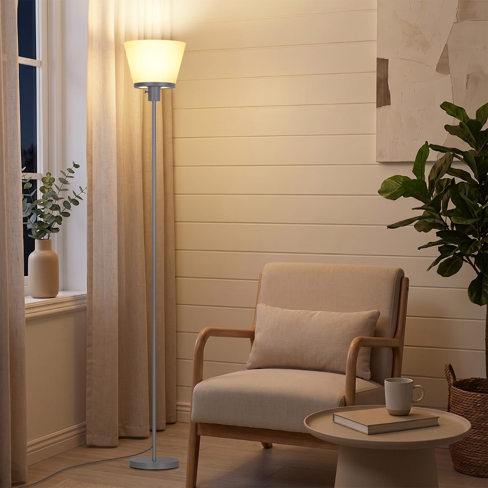 Modern Corner Floor Lamp with LED