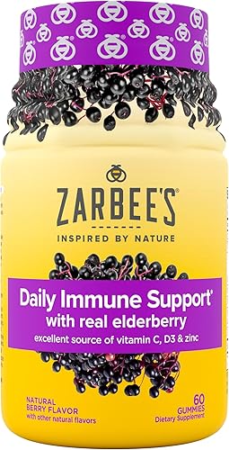 Zarbees Suplemento de apoyo inmunolĂłgico diario de gomitas de saĂşco con vitaminas A C D E y zinc extracto de fruta de saĂşco negro sabor a bayas Zarbees Suplemento de apoyo inmunolĂłgico diario de gomitas de saĂşco con vitaminas A C D E y zinc extracto de fruta de saĂşco negro sabor a bayas