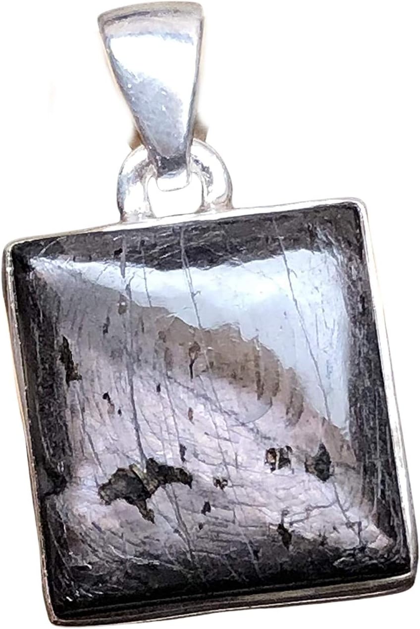 Natural Hypersthene 925 Solid Sterling Silver Pendant 30mm - Image 3