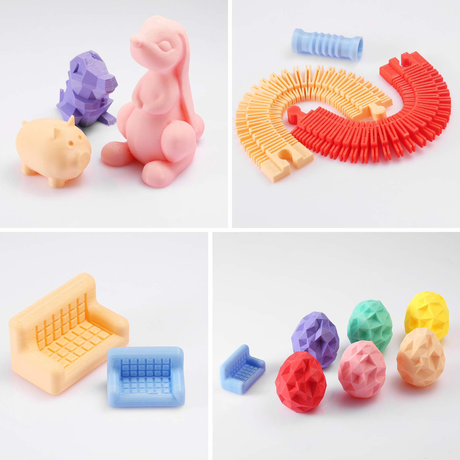 SainSmart TPU 1,75 mm 92 A elastyczny filament do drukarki 3D TPU, dokładność wymiarowa +/- 0,04 mm, 1 kg, pastelowy róż