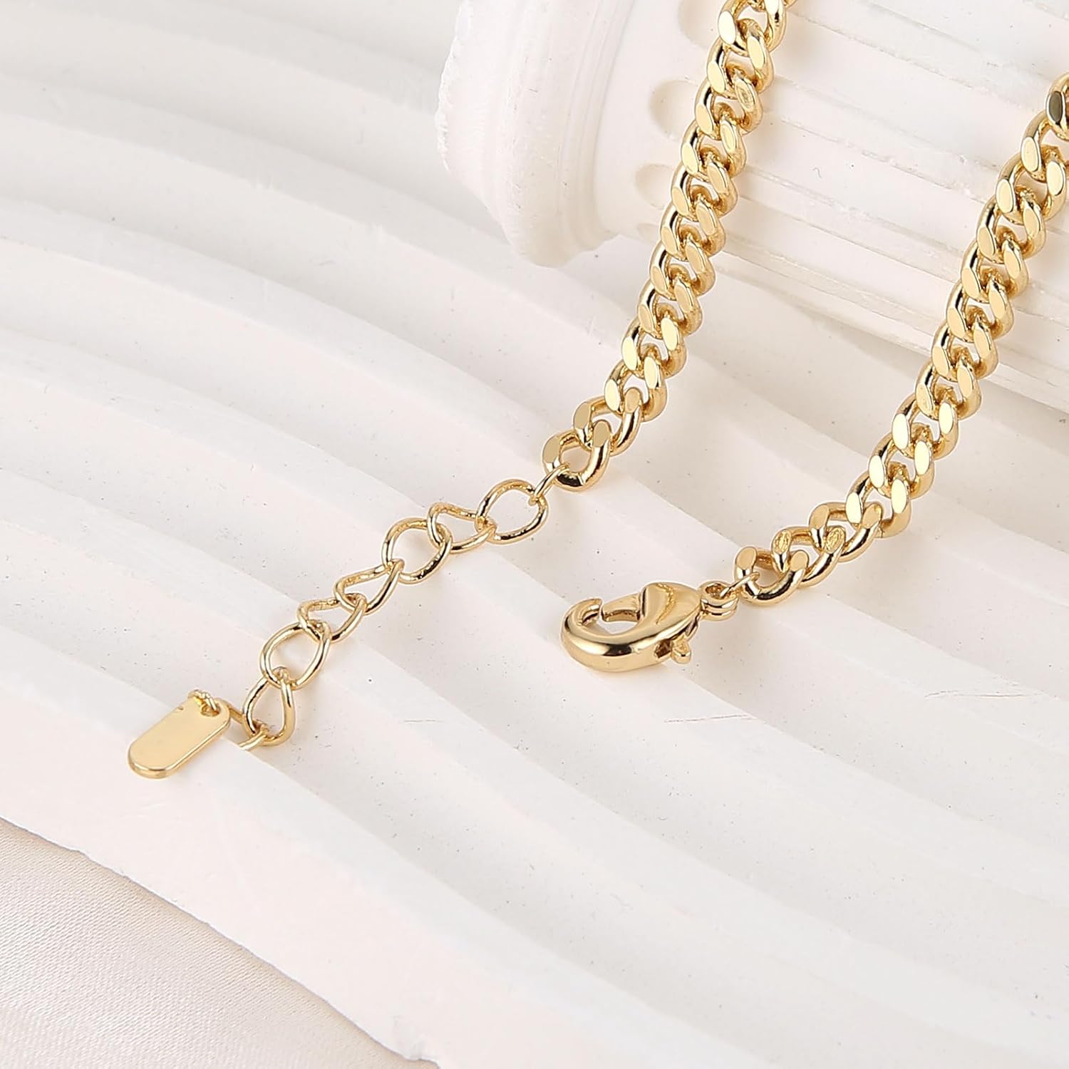 HZMAN Virgin Mary Bracelet for Women Dainty Retro Religious Cubic Zirconia Our Lady of Guadalupe Bracelet 14K Gold Plated Link Bracelets - Image 7