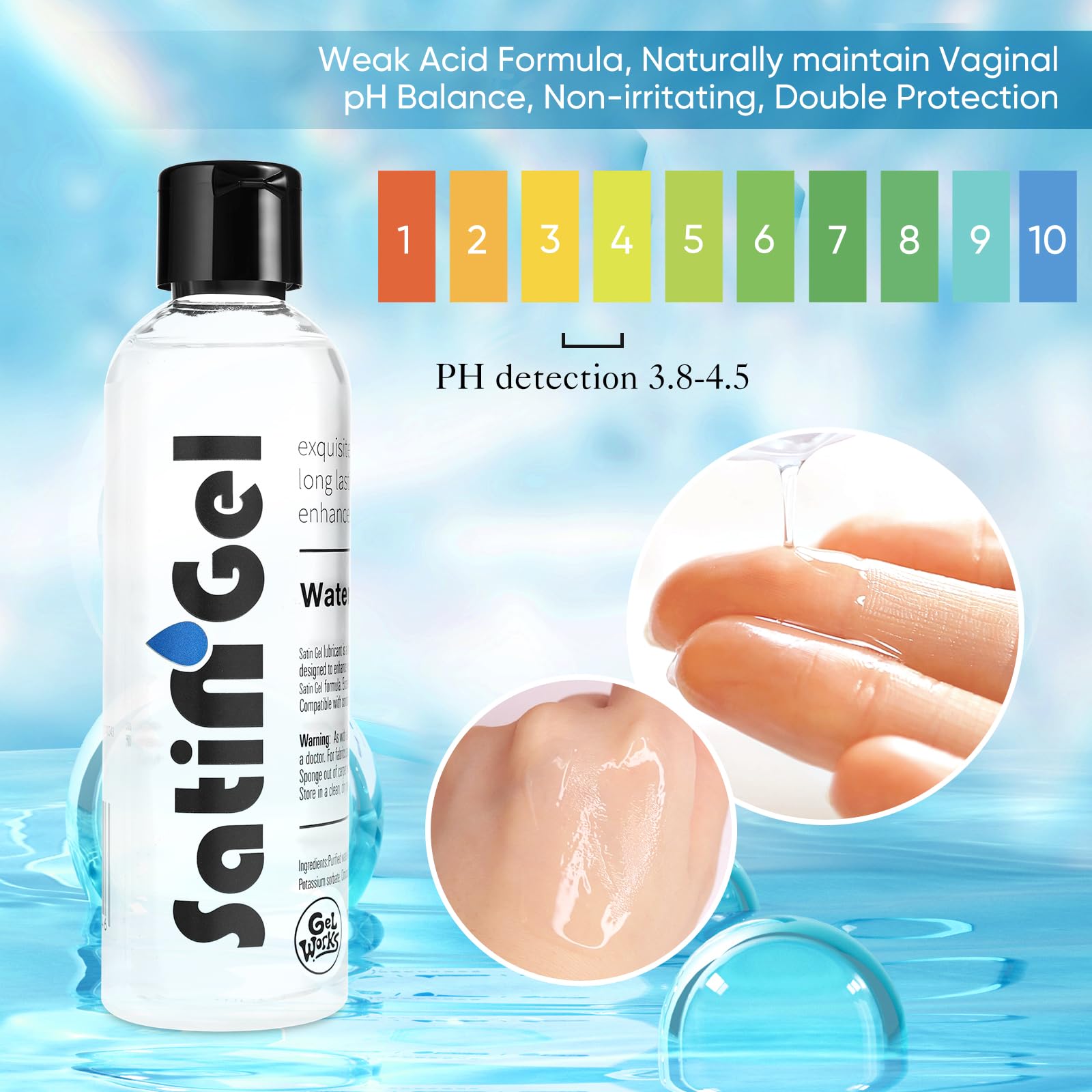 Amazon.com: SATIN GEL Lubricante personal a base de agua, lubricante sexual, lubricante para hombres, mujeres y parejas, lubricante derivado de plantas, compatible con juguetes y condones, paquete de 2 Amazon.com: SATIN GEL Lubricante personal a base de agua, lubricante sexual, lubricante para hombres, mujeres y parejas, lubricante derivado de plantas, compatible con juguetes y condones, paquete de 2