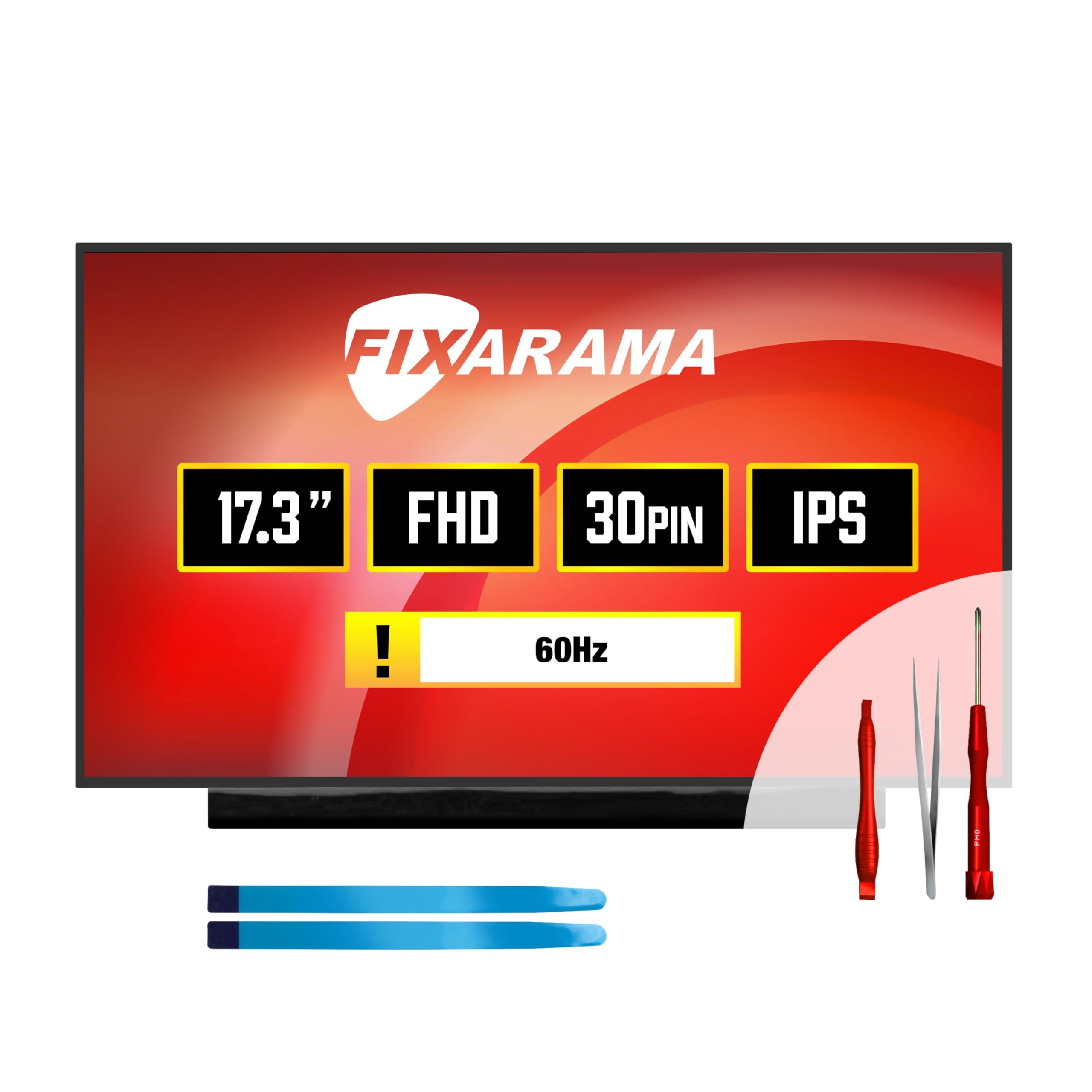 FIXARAMA Screen Replacement for HP 17-CN2283ST 17-CN2775ST Grade A+ 30pin FHD Matte IPS 17.3" LED LCD Display with Tools