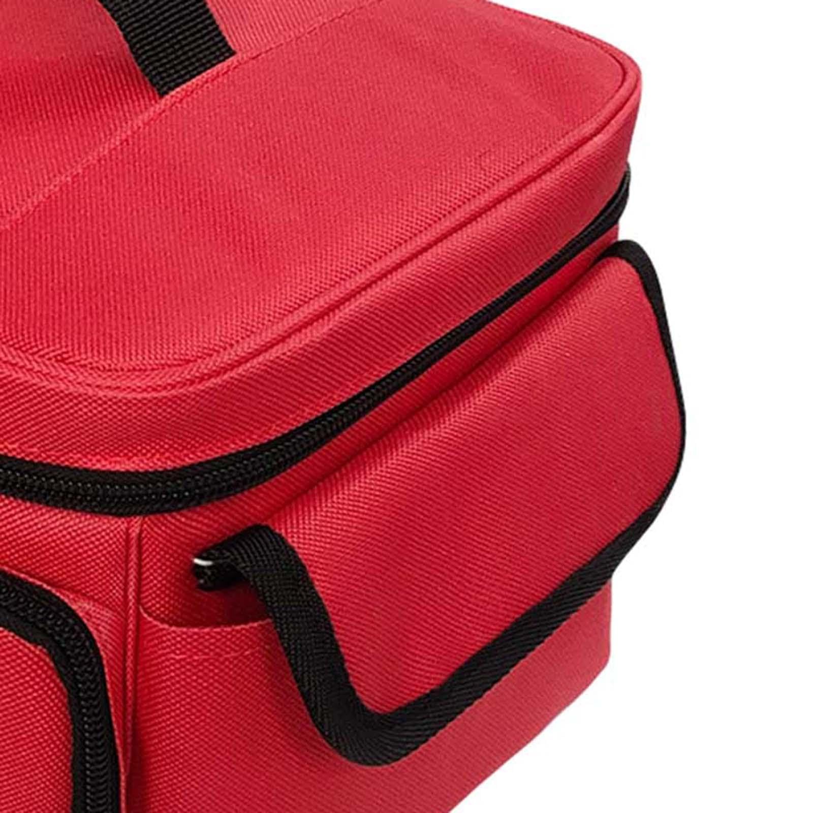 F Fityle Botiquín Bolso Pastillero para Emergencias Estuche Organización Médica con Asa y Diseño Compacto Adecuada para Hogar Trabajo Coche y Camping, Rojo