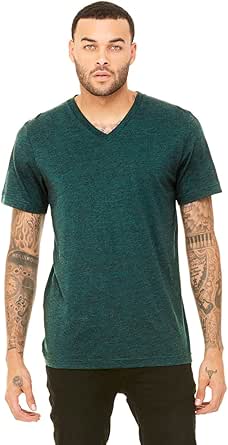 Bella Canvas Unisex Triblend Short-Sleeve V-Neck T-Shirt | Amazon.com