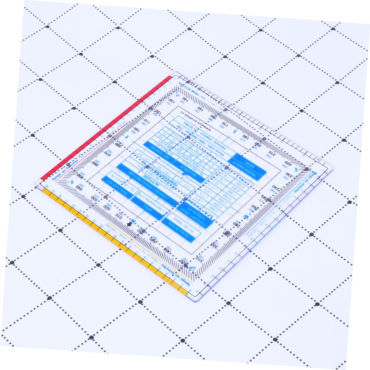 Règle Carrée Aviation Calculateur De Vol Aéronautique Échelle De Vecteur De Vol Avec Fonction Compas Outil De Mesure Pour Dessin Technique Étudiants Et Charpentiers