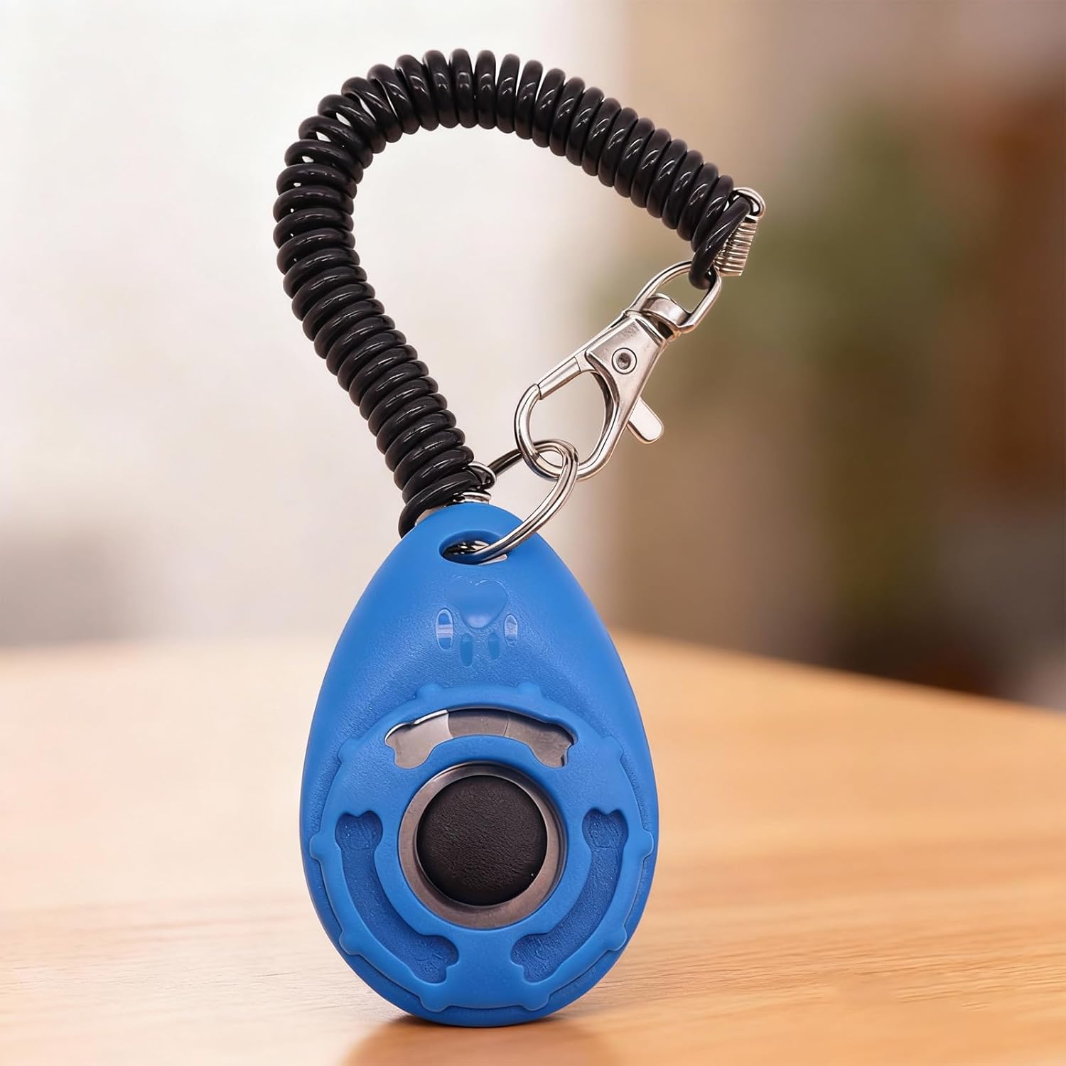 Dog Training Clicker with Wristband (Blue) – Pet Obedience Clicker for Behavior Correction