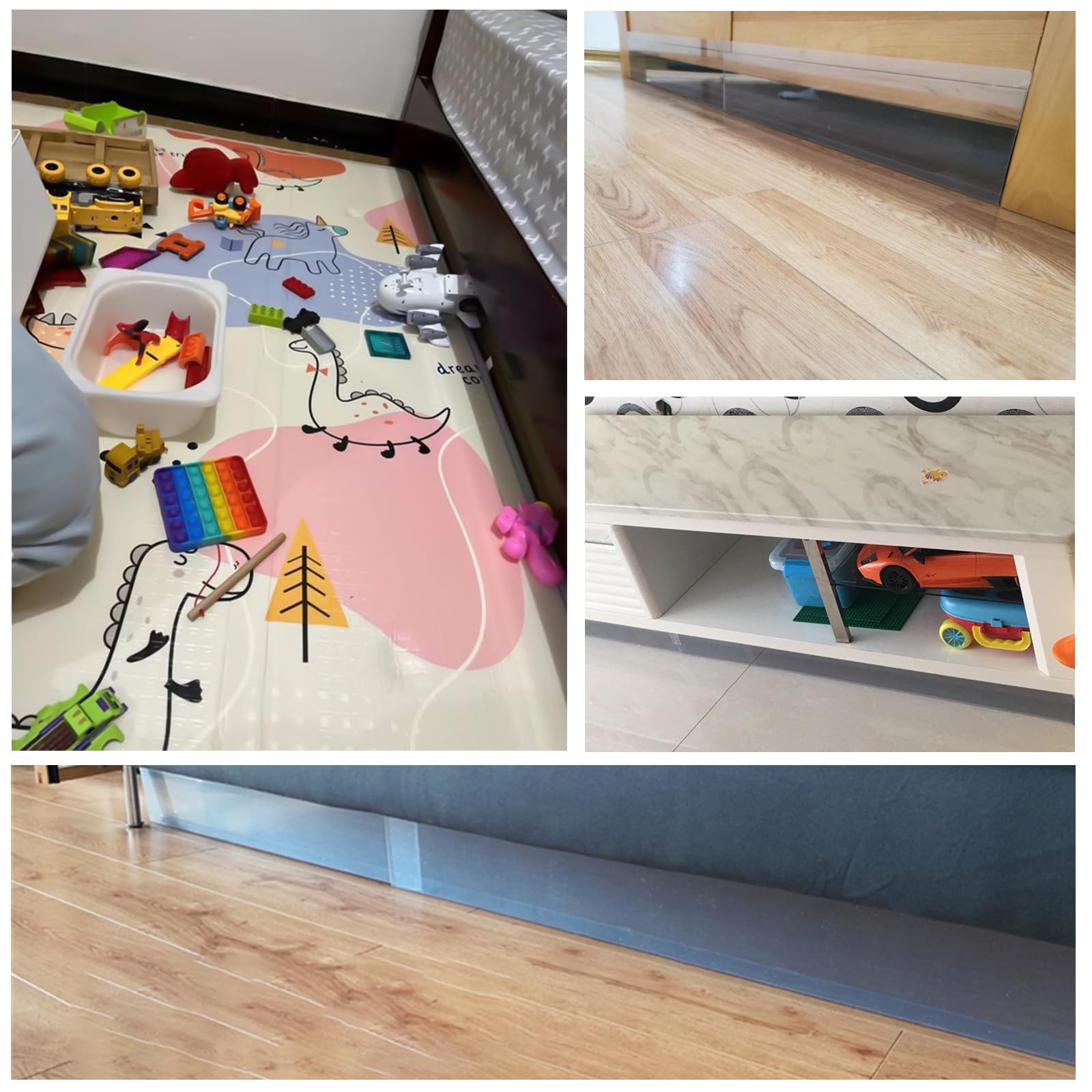 8 Blocchi Giocattolo Per Mobili - Barriera In PVC Per Evitare Che Oggetti Scivolino Sotto Divano E Letto - Foto 9