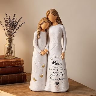 Birthday Gift for Mom from Daughter, 5.5" Sentimental Gifts for Mom | Mother Daughter Embrace Hand-Painted Resin Figurine Moms Gift Ideas for Mothers Day, Birthday, Valentines Day, Christmas