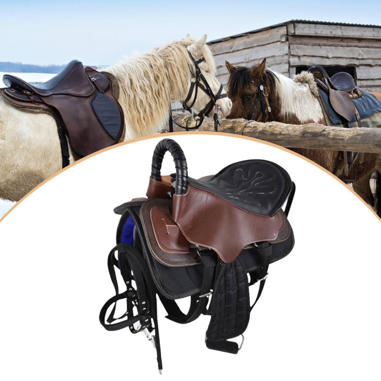 Par de Sillines, Asiento de Equitación, Fácil Montaje, Accesorios Deportivos Antideslizantes, Cómodos, Cojín para Equipamiento