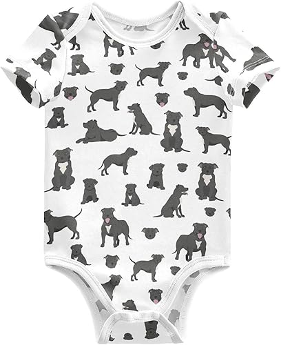 Miniatura 7 de vvfelixl Trajes de bebé lindos conjuntos de cachorros de manga corta de algodón ropa de bebé para niños niñas 0-24 meses