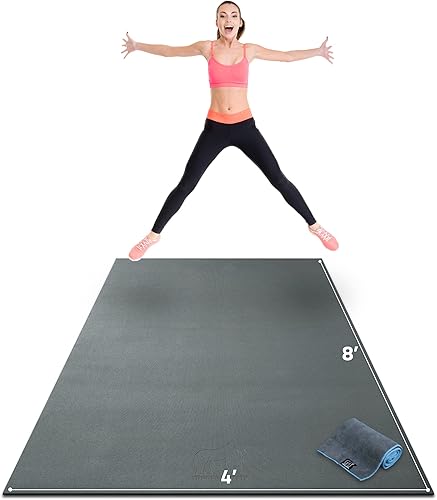 Gorilla Mats Alfombrilla de ejercicio grande de alta calidad, de 6 x 4 x 14 pulgadas, ultra duradera, antideslizante, tapete de entrenamiento para
