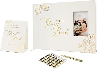 Guestbook Bundle Set (Guestbook, Sign, Photo Corners, Box & Pen Included...