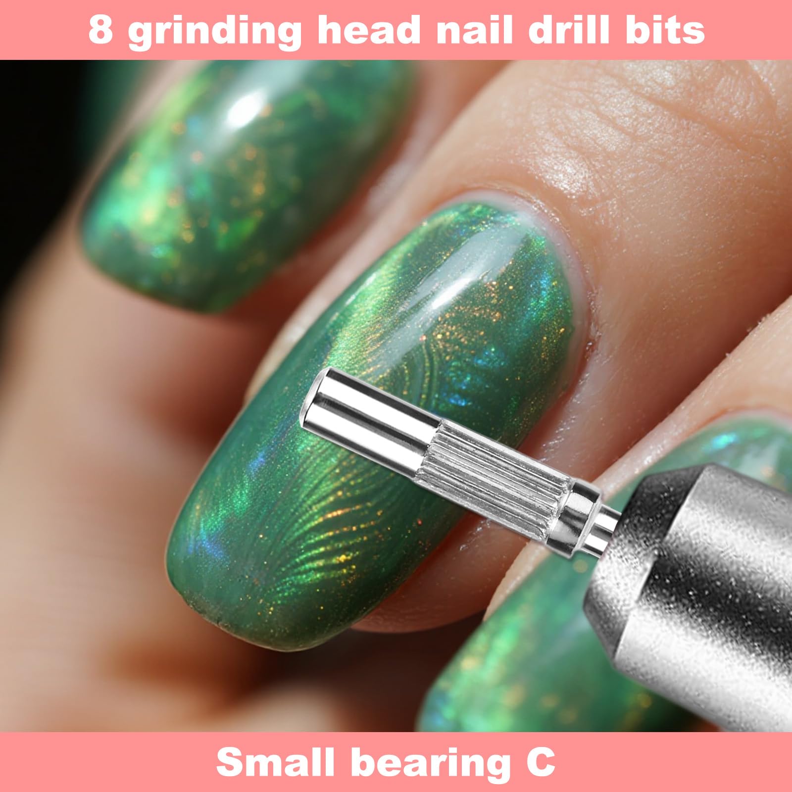 8pcs 3.1mm/0.12in Mini Mandrel Nail Drill Bits - Image 4