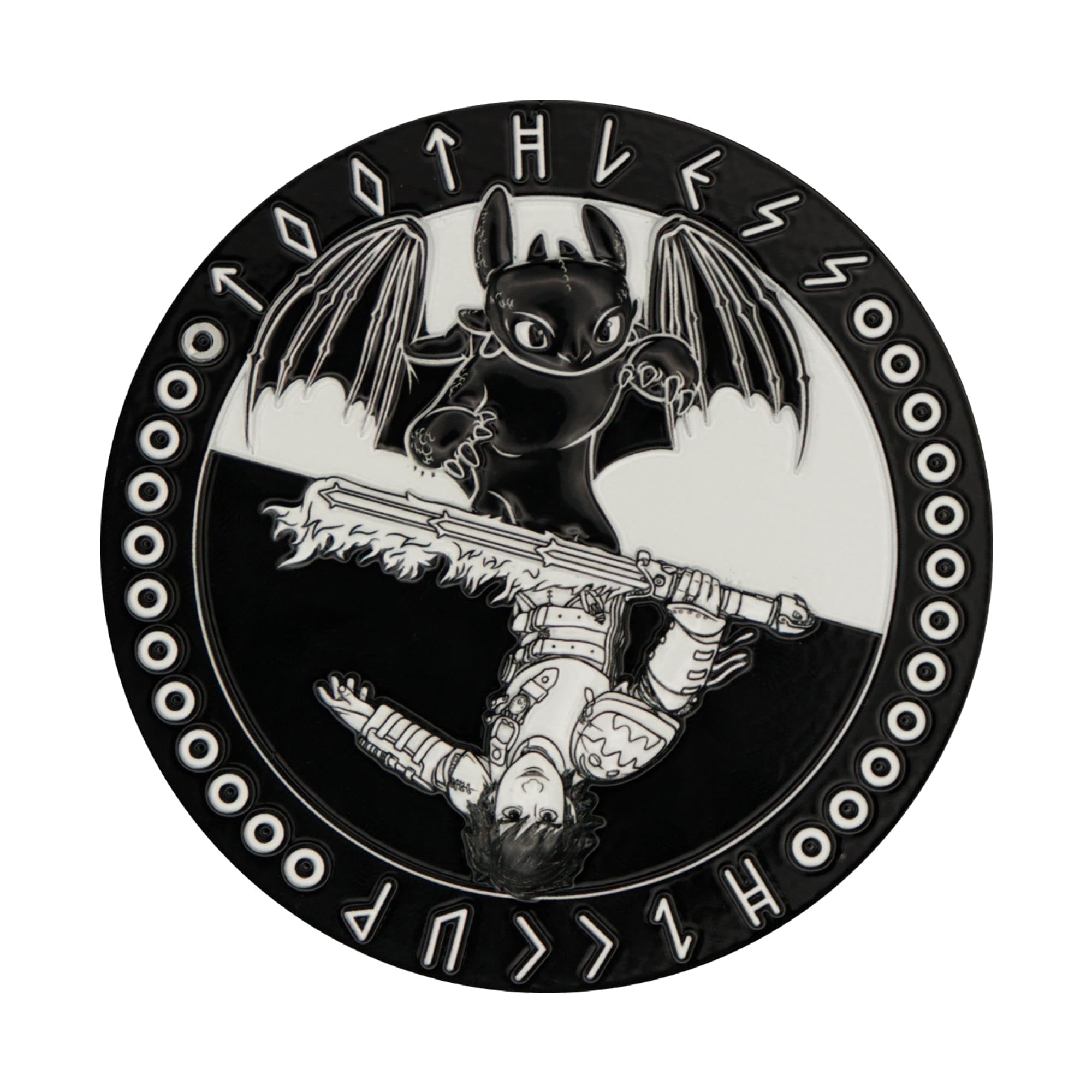 FaNaTtik How to Train Your Dragon Limited Edition Collectible Metal Medallion and Display Stand