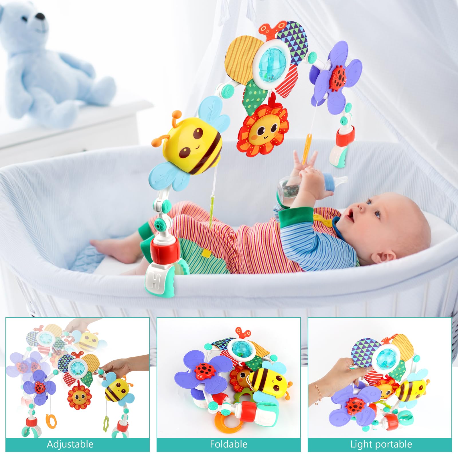 Arche de jeu pour poussette, jouet d'activité, jouets pour berceau