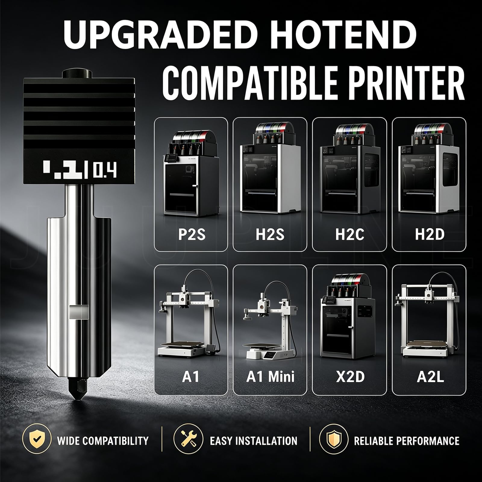 Bambu Lab Hotend Kit - 3 Nozzle Upgrade -3