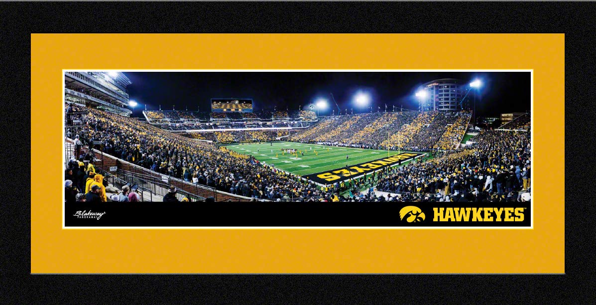 Blakeway Worldwide Panoramas, Inc.Iowa Football - 16.625 x 8.125-inch Framed Picture