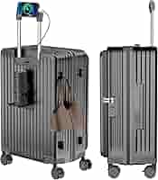 Amazon | [Vivcon] スーツケース キャリーケース 多機能 片開き 拡張