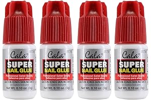 Nail Salon-Quality Super Glue for Unbreakable Bonds: Super Nail Glue (4-Pack)