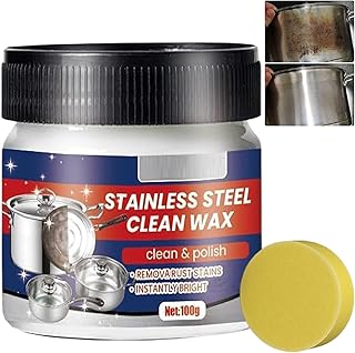 Circularite Stainless Steel Clean Wax, Magical Nano-Technology Stainless Steel Cleaning Paste, Metal Cleaner and Polish for Grease Oven Sink Pots Pans (1Pcs)