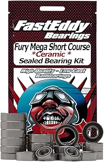 FastEddy Bearings Compatible with Arrma Fury Mega Short Course 2014 2wd Ceramic Rubber Sealed Bearing Kit