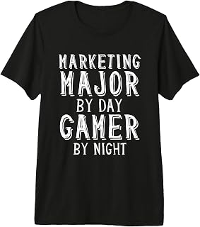 Marketing Major by Day Gamer by Night Gaming Advertising Premium Tri-Blend T-Shirt