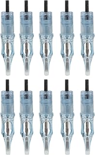 10pcs Tattoo Cartridge Needles, Easy To Color, 5mm Needle Stroke, Disposable Use, Stainless Steel, Tattoo Needles for 5mm Needle Stroke (1207M1)