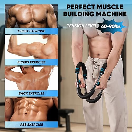 Miniatura 3 de 2026 New Saker PowerTwist Arm Trainer, Adjustable Forearm Strengthener, Arm Exercise and Chest Workout Equipment for Home Gym, for Men, Ideas for