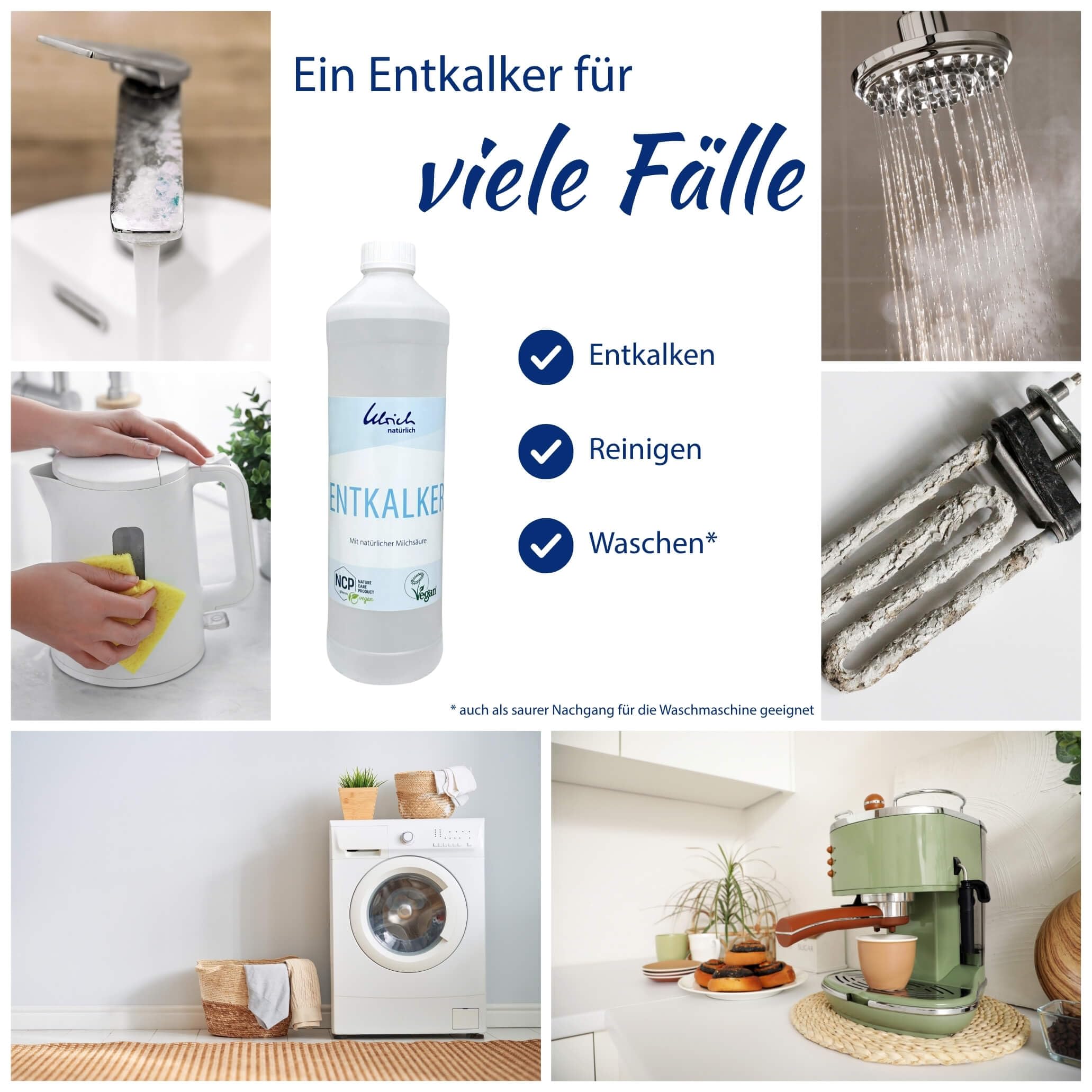 Ulrich Natürlich Entkalker 5 L Milchsäure, NCP-vegan
