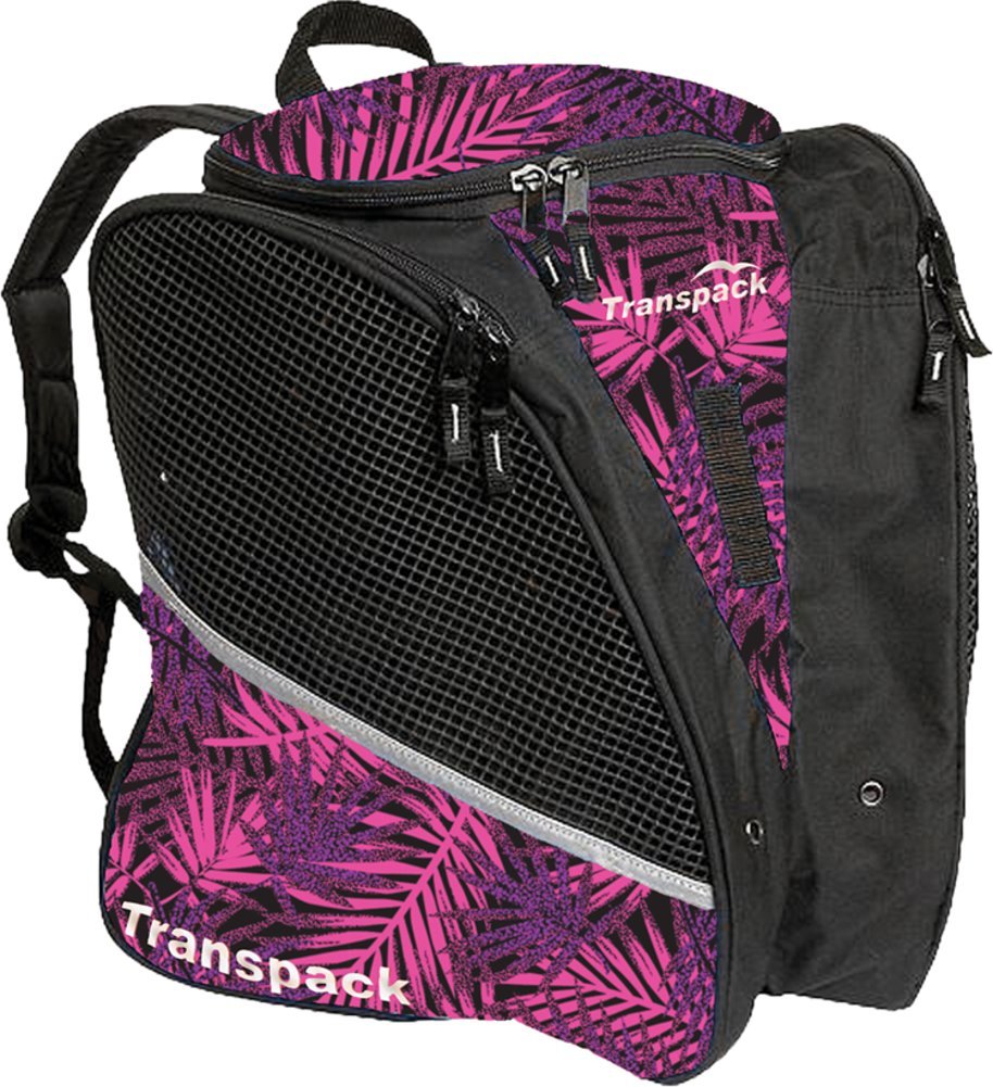 Transpack Ice With Print Design Bag For Ice Skating Hibiscus 