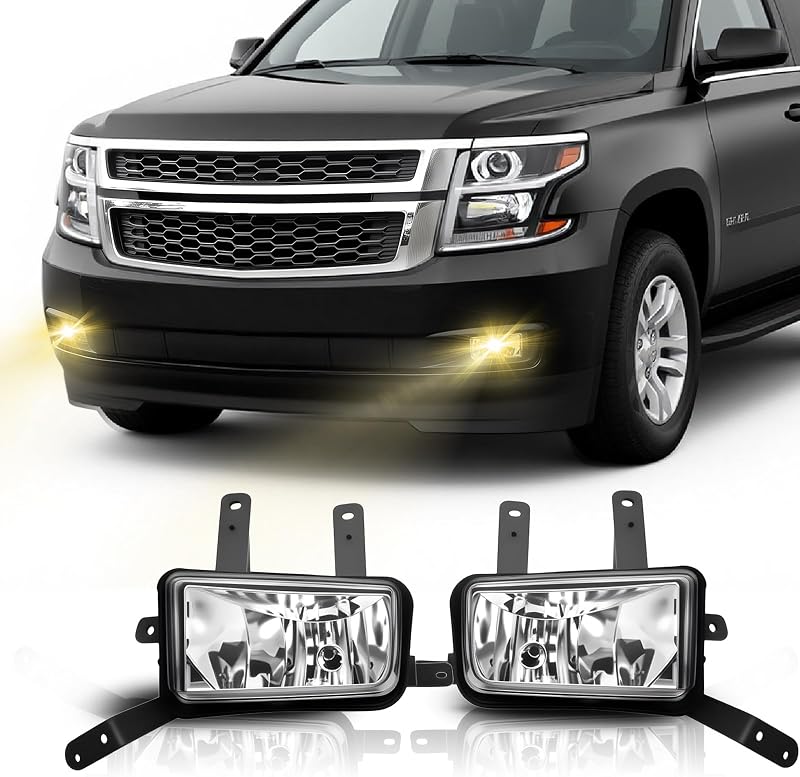 Par de faróis de neblina LED dianteiros Boxlight CV-245 para Chevrolet Suburban, Tahoe e GMC Yukon – 2 unidades