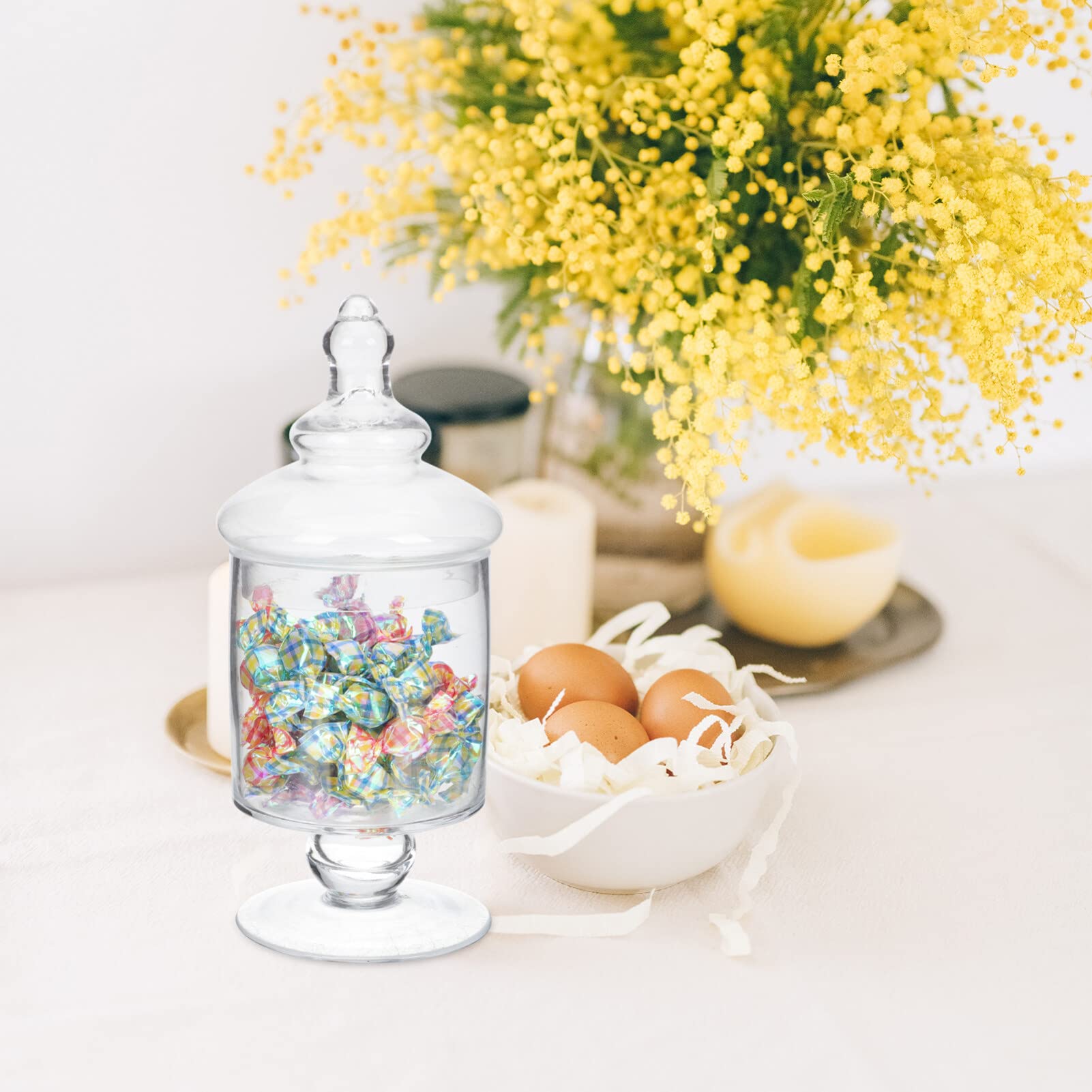 Recipientes Vidrio Bodas Fiestas Tarros De Cristal Boticario SEWACC -  Transparentes Para Dulces O Galletas - Ideal Para Bodas Y Fiestas Bote  Cocina Display, image size:1601x1601