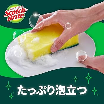 Amazon.co.jp: 3M スコッチブライト 抗菌 ウレタン スポンジ たわし