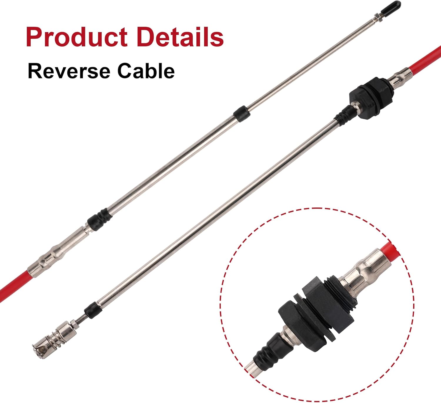 Reverse Cable for Yamaha FX 140 2002-2004, FX Cruiser 2003-2007, FX Cruiser HO 2004-2007, FX HO 2004-2007, FX 1000 2005-2007, F1B-6149C-02-00, F1B-6149C-01-00