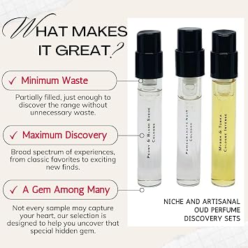 Maison d'Orient Curated 15 Essence of the Moment Arabian Fragrance Sampler Includes Perfume Testing Booklet (100 Strips), Perfectly Timed for the Current and Upcoming Shoulder Season