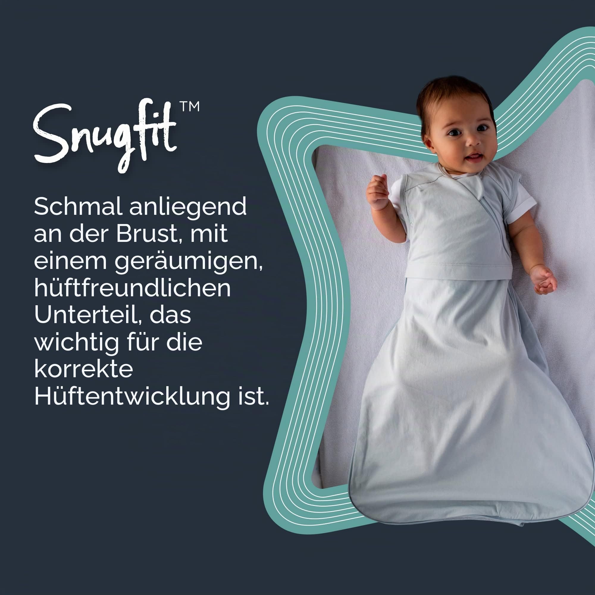 Tommee Tippee Ganzjahresschlafsack, das Original Grobag, Doppelter TOG-Wert, Hüftgesundes Design, Weicher, Baumwollreicher Jersey und mit Aloe Angereichertes Netzgewebe, 0-6 m 491628 Grey