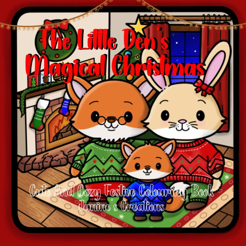The Little Den’s Magical Christmas: Cute And Cozy Festive Colouring Book