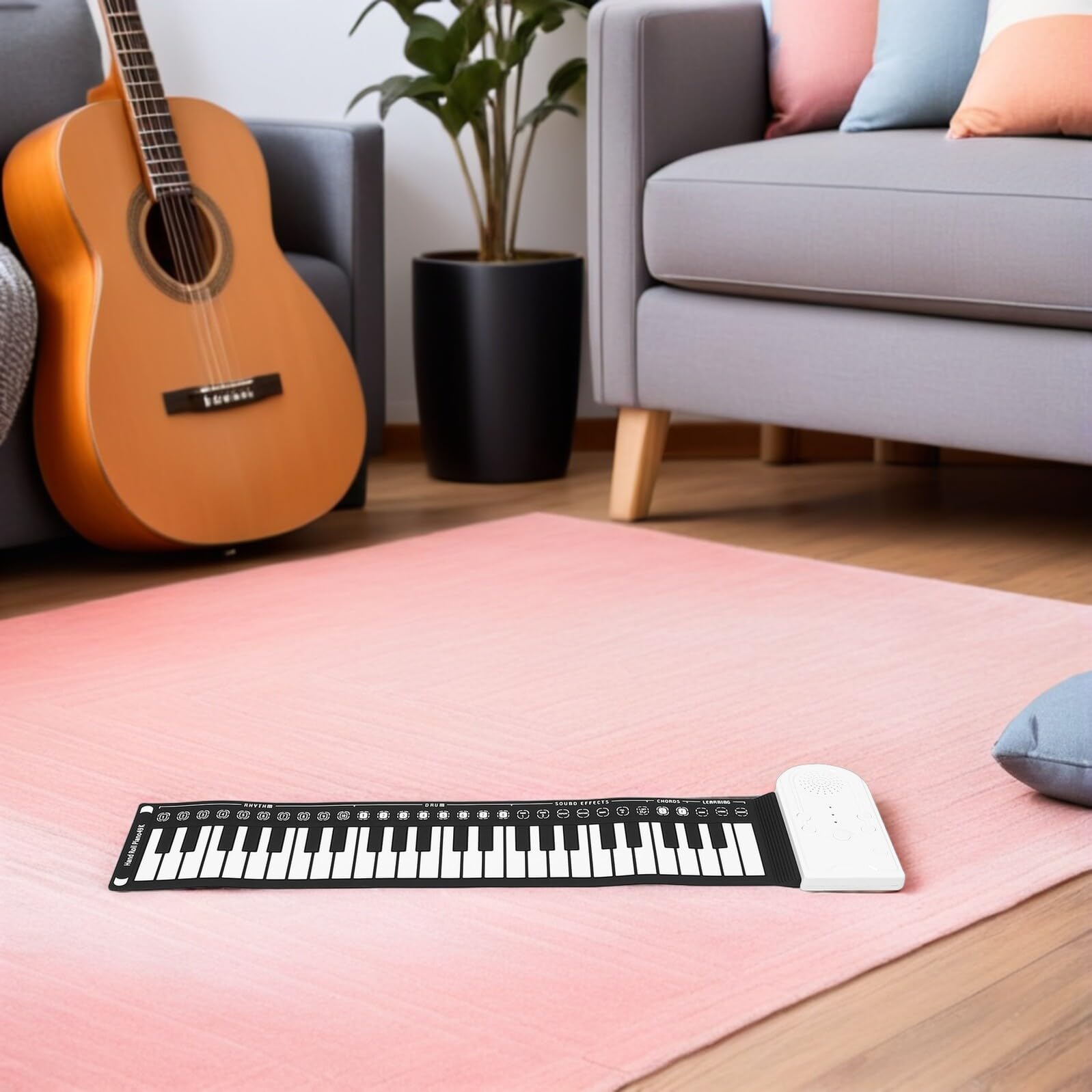 Kieszonkowa Klawiatura Muzyczna Pianino Klawiatura Muzyczna Dla Początkujących Dla Początkujących 49 Klawiszy Przenośna