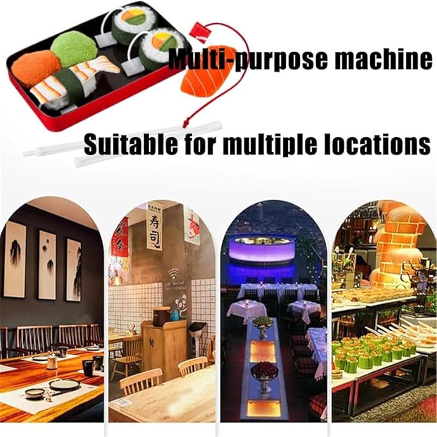 Sushi Maker Kit, Edelstahl DIY Sushi Roller & Bazooka, Perfekt für Anfänger & Sushi Liebhaber, Inklusive Rollmatte für Easy Sushi Rollen
