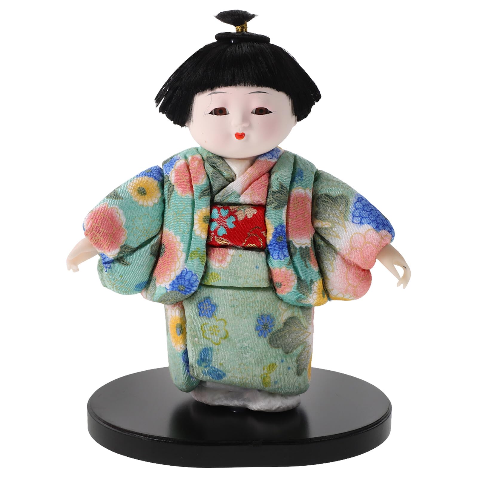 Poupée miniature de geisha japonaise pour décoration asiatique et bureau