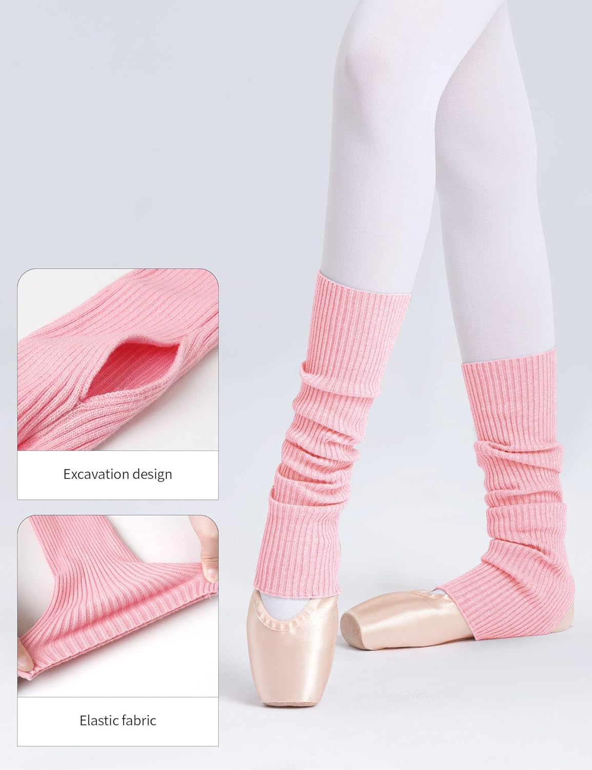Ballet Leg Warmers for Women Knitted Calf Socks for Yoga Dance Sports - Image 2